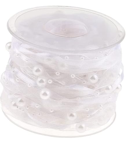 Organza met satijn lint op rol,groothandel - Lint groothandel