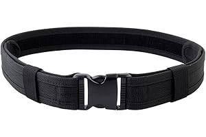 AILOVA Taktischer Gürtel, Verstellbar Nylon Kampfgürtel, 3,5x155 cm, Hochleistungs Polizeigürtel Militärische Sicherheitsausrüstung mit Schnellverschluss für Airsoft Outdoor