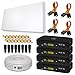 Produktbild SAT Set von HB-DIGITAL: Megasat Sat-Flachantenne + H30D4 QFA 60-Quad 4 Teilnehmer + 4X SAT-Recever + Halterung + 50m Kabel + 4X Fensterdurchführung + 16x F-Stecker + 8X Gummitüllen + 4X HDMI Kabel