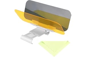 ‎PSYTFEI Psytfei Auto Sonnenschutz 2 in 1 Sicheres Fahren Visier Verlängerung Tag und Nacht Blendschutz und UV Schutz HD Automobil Windschutzscheibe