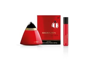 Mauboussin - In Red 100ml + 20ml (Travel Spray) - Eau de Parfum Femme - Senteur Orientale, Florale & Boisée