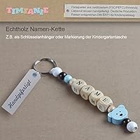 Namensanhänger für Jungen | schoko-blau