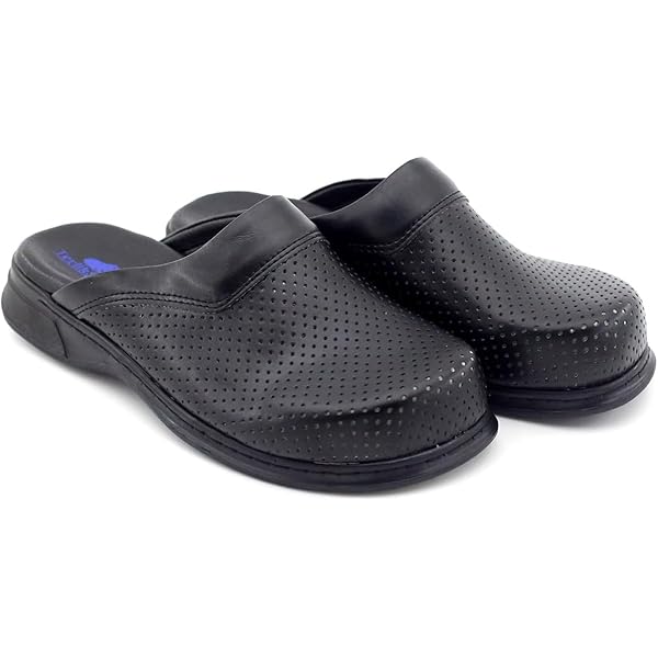 Simson Lederen Klompen met Orthopedisch voetbed - Made in Holland
