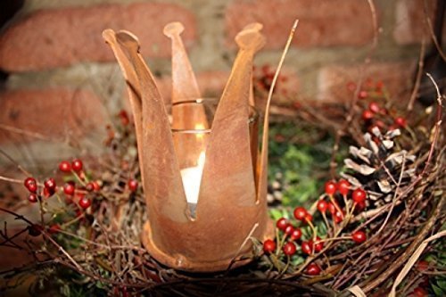 Teelichthalter aus Edelrost / Metall für Advent und Weihnachtsdeko