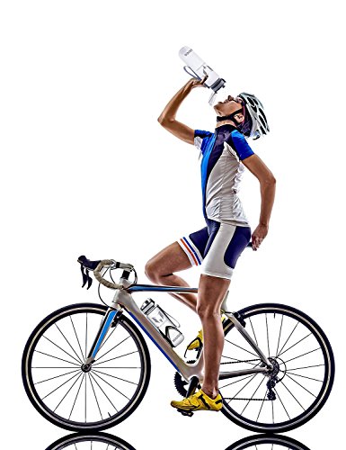 MAIGG Beste Sports Trinkflasche – 500ml & 1000ml – Eco Friendly & BPA-freiem Kunststoff – für das Laufen, Fitness, Yoga, Im Freien und Camping – Schnelle Wasserdurchfluss , Flip Top, öffnet sich mit 1-Click – Wiederverwendbare mit dicht schließendem Deckel - 5