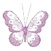 Produktbild Homestreet 14 cm, Schmetterling mit Strassverzierung und Clip auf Unterseite, mittelgroße Butterflies, Nylon, lila, M