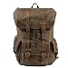 Produktbild Rucksack Vintage wasserdicht Öl Wachs Leinwand Student Travel Rucksack Schultasche große Kapazität Outdoor Bergsteigen Rucksack Männer Tasche wandern Reisen Schultertasche zum Wandern Camping im Freien, Kaffee