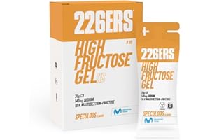 226ERS - High Fructose XS, Gel Energético para Deportistas, con Maltodextrina y Fructosa, Vegano y Sin Gluten, Aporte Hidratos de Carbono, Sabor Speculoos, 8 Geles x 44 g