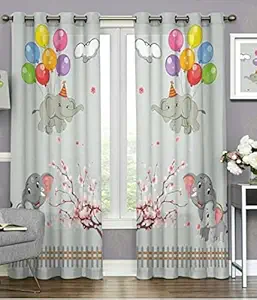 JUPON Kids Room Premium Soft Microfibre Blackout Curtains with High End Eco Friendly Printing and Stainless Steel Eyelets, 2 Piece (44inch X 84 inch)