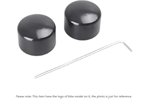 Three T Cache pour essieu avant de moto - Kit de boulons pour Harley Davidson Dyna Fat Boy Road Glides Road Kings Street Glides Sportster 1200 Iron 883 2008-2013 - Noir