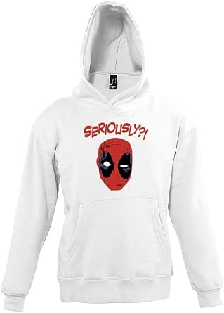 Youth Designz - Felpa con cappuccio per bambini, modello Deadpool  Seriously? : Amazon.it: Abbigliamento