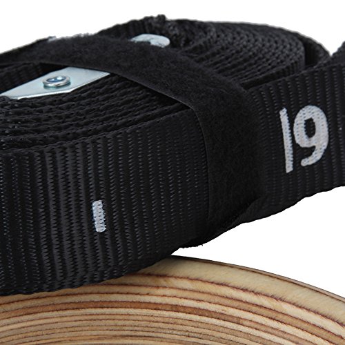Pellor Gym Ringe Gymnastikringe Gym Holz mit Buckles Straps - 8