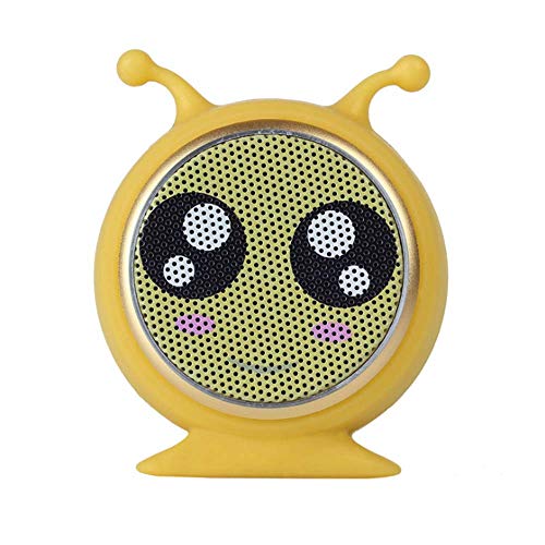 Preisvergleich Produktbild NSOP Mini Self-Timer Aluminium-Legierung Cartoon Bluetooth Speaker,Yellow