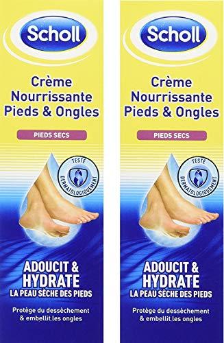 Scholl Crème Nourrissante Pieds Secs et Ongles 75 ml - lot de 2
