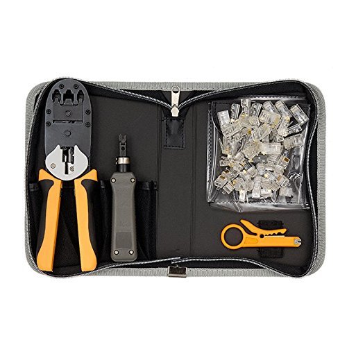 Sprotek53 Piece Basic Network Tool Kit - Black/Grey - STKA-7912