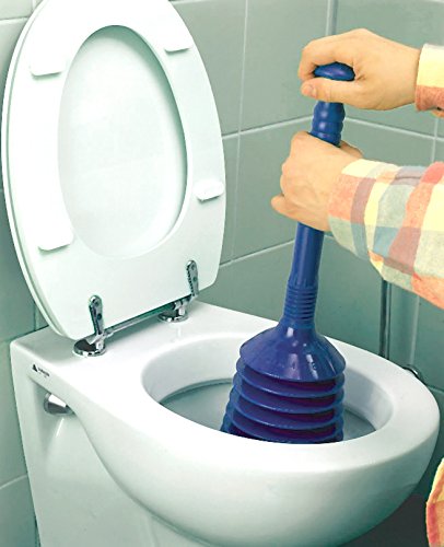 Turbo Stampfer Blau Rohrreiniger Abflussreiniger Saugglocke Pömpel Pümpel Rohrfrei - 3