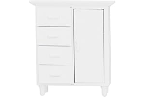 ZERODIS 1/12 Miniature Cabinet Model, Simulation Dollhouse Wooden Cabinet Furniture Model Toy Mini Doll House Living Room Decorative Dollhouse Accessories Gift for Kids