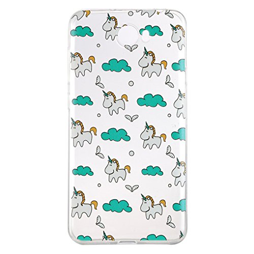Yidaxing Funda Huawei Y5 II  Carcasa de Silicona Transparente Funda TPU Gel Carcasa Ultra Delgado Suave Funda Protectora Ligera Carcasa Blanda Flexible Caja Anti Rasgu  os Anti Choque con dise  o   nico -Unicornio