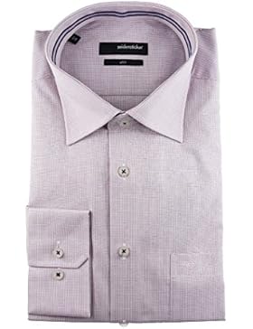 Seidensticker -  Camicia classiche  - A quadri - Classico  - Uomo rosso Rot