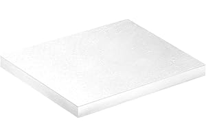 Dekora - Fond de gâteau en carton blanc carré 30X30H1.2CM - Parfait pour les célébrations, les anniversaires et les fêtes.