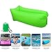 Produktbild Aufblasbare Liege Tragbare Lazy Air Bett Sofa Lay Schlafsack Hangout Camping Tasche (Color : Grün)