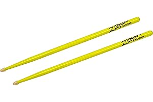Zildjian Z5AACDGY Wood Tip Bacchette, Neon Yellow, 5A
