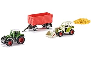 siku 6304 - Coffret cadeau agriculture, Métal/Plastique, Multicolore, Combinaison de jouets, Eléments mobiles