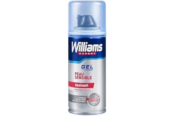 Williams Mini Gel à Raser Peau Sensible 75ml - Lot de 4