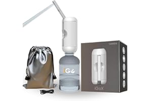 VIKKEN® 250ml iGo X Portable Travel Bidet USB-Type C Electric Rechargeable Mobile Handheld Water Sprayer Personal Hygiene Self Care for Women & Men