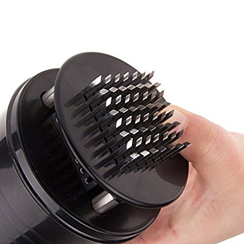 Qiorange Fleischzartmacher Fleischstecher Steaker Grill Marinieren Edelstahl 56 Klingen schwarz - 2