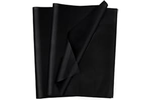 50pcs 20 * 14inch Black Tissue Paper Sheet,Topeedy Black Gift Tissue Paper for Packing Present or DIY Art Crafts