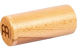 Meinl Percussion Round Wood Shaker - Medium - Strumento Musicale con Suono Medio - Legno di Faggio, Natural (SH58)