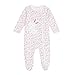 Bluezoo Kids Babies White Floral Bunny Sleepsuit 0-3 Months