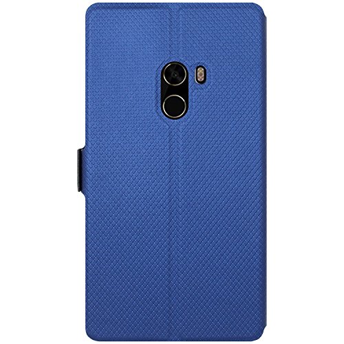 Xiaomi Mi Mix Funda   Anzhao Flip Cover  Cierre magn  tico  Caso Con Funci  n de Soporte y Ventana  View Window  para Xiaomi Mi Mix  Azul 