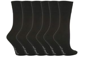 SOCK SHOP GENTLE GRIP 6 Pairs of Sock Shop Everyday Gentle Grip Socks Ladies 4-8 See Multi Variations and Designs