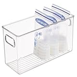 CONSTRUCCIÓN SÓLIDA: El organizador de frigorífico está fabricado en duradero plástico libre de BPA, por eso es perfecto para almacenar alimentos infantiles. Este tipo de cajas de plástico se disfruta mucho tiempo.