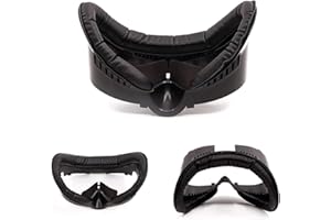 KWJNH Verbreitertes Gesichtskissen-Pad für Oculus Quest 3, VR-Abdeckung Gesichtsschnittstellenhalterung, Ersatzhalterung aus Leder, breite Maske mit Objektivdeckel für Oculus Meta Quest 3 Zubehör