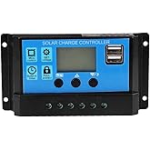 Automatic Solar Charge Controller PWM Controller, 60A / 50A / 40A / 30A / 20A / 10A 12V 24V Auto Focus Tracking Solar Panel C