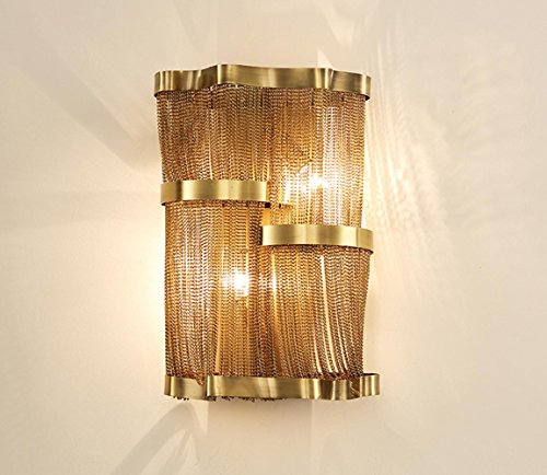 Preisvergleich Produktbild Wandleuchten DE-LED, Beleuchtung, moderne kreative Kettenleuchten, einfache Schlafzimmer Wohnzimmer Lampe E14 Anti-Rost-Korrosion