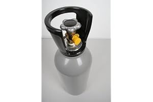 Gasfritzen 6 kg CO2 Stahlflasche Flasche GEFÜLLT mit Lebensmittel Kohlendioxid Kohlensäure E290 - Fabrikneue Eigentumsflasche - Tüv mindestens 9 Jahre Aquaristik