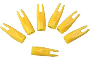 ZSHJG 50Pcs Tir à l'arc Flèche Encoches Plastique 5/16" Chasse Plastinock Flèche Encoches Shaft Accessoires d'extrémité