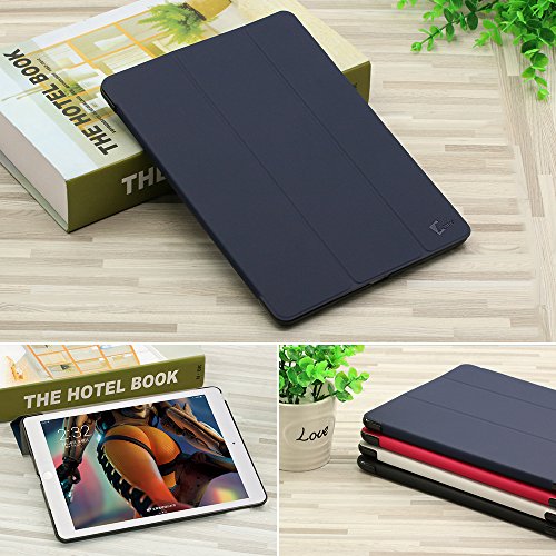 AVIDET Ultra Slim iPad 9.7 (2017) Hülle Case Superleicht Ständer Smart Shell Cover Schutzhülle Etui Tasche für iPad 9.7 2017 Tablet-PC (Blau) - 7