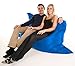 Extra Large Giant Beanbag in Blue - XXXL 180x140cm - Indoor & Outdoor Large Garden Waterproof Bean Bag