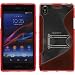Produktbild PhoneNatic Case für Sony Xperia Z1 Hülle Silikon rot + 2 Schutzfolien
