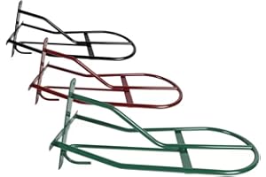 TOSONI SELLERIA Tosoni, Portasella Inglese Fisso, in Resistente Metallo Plastificato, Ideale per la Scuderia, Adatto per la Sella Inglese, Lunghezza 54 cm (Nero)