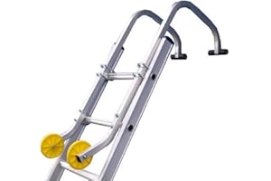 TW WHOLESALE & SUPERSTORE TW Wholesale Universal Ladder Roof Hook with Wheels - Durable Aluminum for Safe and Convenient Roof Access