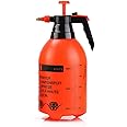 RuiXia Portable Pressurized Handheld Garden Sprayer Adjustable Nozzle Use with Water Chemicals (2L)