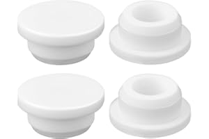 Gosknor 4pz Tappo Troppo Pieno Lavandino Silicone, Cucina Bagno Coperchio Troppo Pieno Lavandino Gomma Rotonda Anello di Rifinitura Tappo Inserimento per Uso Domestico