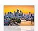 Produktbild BERGER DESIGNS - Stadtbild "Frankfurt" 80x120 cm auf Leinwand und Holzkeilrahmen - Beste Qualität, handgefertigt in Deutschland