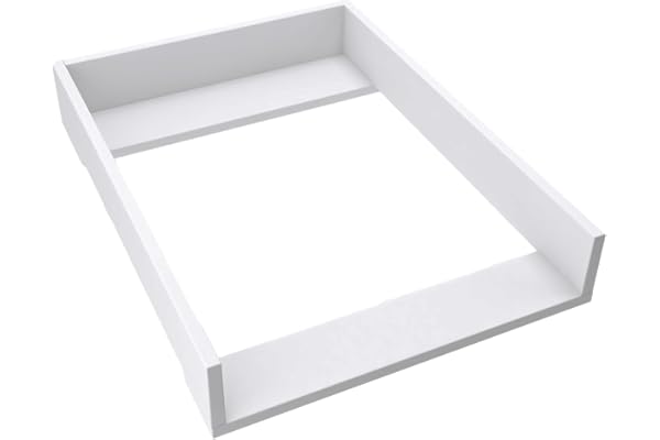 regalik Plan à Langer pour Hemnes d'IKEA, Extension pour Commode de 50 cm, Amovible, Plan à Langer avec Façades Droites, Blanc, 72 cm x 54 cm